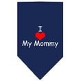 Load image into Gallery viewer, Pet and Dog Bandana Screen Printed, "I Love My Mommy"
