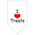 Load image into Gallery viewer, Pet and Dog Bandana Screen Printed, "I Love Treats"