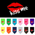 Load image into Gallery viewer, Pet and Dog Bandana Screen Printed, "Kiss Me"