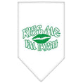 Load image into Gallery viewer, Pet and Dog Bandana Screen Printed, "Kiss Me I'm Irish"