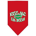 Load image into Gallery viewer, Pet and Dog Bandana Screen Printed, "Kiss Me I'm Irish"