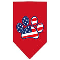 Load image into Gallery viewer, Pet and Dog Bandana Screen Printed, "Patriotic Paw"