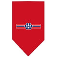 Load image into Gallery viewer, Pet and Dog Bandana Screen Printed, "Patriotic Star Paw"