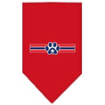 Load image into Gallery viewer, Pet and Dog Bandana Screen Printed, "Patriotic Star Paw"