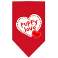Load image into Gallery viewer, Pet and Dog Bandana Screen Printed, "Puppy Love"