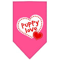 Load image into Gallery viewer, Pet and Dog Bandana Screen Printed, "Puppy Love"