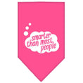 Load image into Gallery viewer, Pet and Dog Bandana Screen Printed, "Smarter Than Most People"