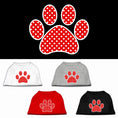 Load image into Gallery viewer, Pet Shirt "Swiss Dots Red Paw"