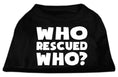 Load image into Gallery viewer, Pet Shirt "Who Rescued Who?"
