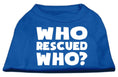 Load image into Gallery viewer, Pet Shirt "Who Rescued Who?"