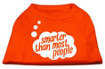 Load image into Gallery viewer, Pet Dog & Cat Shirt Screen Printed, "Smarter Than Most People"
