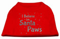 Load image into Gallery viewer, Christmas Pet Shirt, "I Believe In Santa Paws"