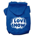 Load image into Gallery viewer, I Love Snow Christmas Pet Hoodie
