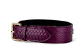 Load image into Gallery viewer, Eggplant Purple Snake Classic Collar