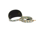 Luxury Pet Fashion Custom Art Deco Snakeskin Wide Collar & Leash Set