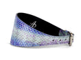 Load image into Gallery viewer, Multi-Color Purple Silver Iridescent Snake 3” Wide Style Collar