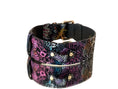 Load image into Gallery viewer, Luxury Pet Fashion Black Floral Lace Italian Leather With Gold Classic Hardware
