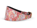 Load image into Gallery viewer, Iridescent Art Deco Pink/Gold/Silver 3” Wide Style Collar