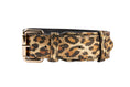Load image into Gallery viewer, Leopard Print Italian Leather Collar With Gold Classic Hardware