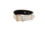 Iridescent Off White Snake Collar With Gold Classic Hardware