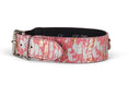 Load image into Gallery viewer, Iridescent Art Deco Pink/Gold/Silver Custom Snake Classic Collar