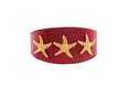 Load image into Gallery viewer, Red Vegan Leather 3” Wide Starfish Collar