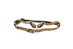 Leopard Print Italian Leather Harness