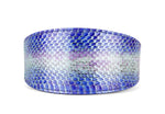 Multi-Color Purple Silver Iridescent Snake 3 Wide Style Collar