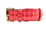 Orange & Pink Patent Leather Classic Collar