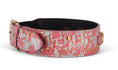 Load image into Gallery viewer, Iridescent Art Deco Pink/Gold/Silver Custom Snake Classic Collar