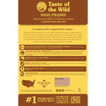 Taste of the Wild Adult High Prairie Bison and Venison Canine Food