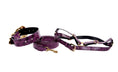 Load image into Gallery viewer, Luxury Pet Fashion Purple & Black Viper Snake Collar With Swarovski Crystal Hardware