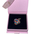 Load image into Gallery viewer, Love Charm Collection Puffy Heart Multi Color Swarovski Crystal Charm