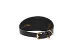 Black Vegan Leather 2” Wide Collar