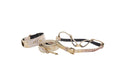 Load image into Gallery viewer, Silver/Bronze/Gold Italian Leather Embossed Croc Classic Collar, Leash & Harness Set by Allysa Payne Beverly Hills