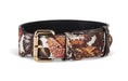 Load image into Gallery viewer, Butterfly Print Italian Leather Classic Collar