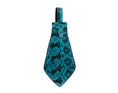 Load image into Gallery viewer, Turquoise & Black Viper Snake Tie, Backed with Italian Leather & Swarovski Crystal Closure by Allysa Payne Beverly Hills