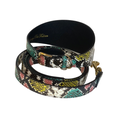 Load image into Gallery viewer, Multi-Color Embossed Snake Italian Leather, 3” Wide Style Collar & Leash Set
