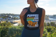 Puppies & Yoga | Custom Dog Crop Top | Gift for Dog Lovers
