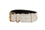 Iridescent Off White Snake Collar With Gold Classic Hardware