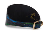 Blue, Green, Black, Yellow Snake 4” Wide Style Collar