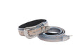 Load image into Gallery viewer, Luxury Pet Fashion Baby Blue/Blue/Bronze Snake Collar & Leash Set, Finished with Silver Floral Western Hardware