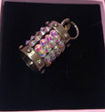 Load image into Gallery viewer, Silver Swarovski Crystal Cylinder Charm by Allysa Payne Beverly Hills