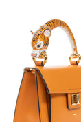 Load image into Gallery viewer, Tiger Bag With Orange Italian Leather