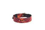 Luxury Pet Fashion Plaid Italian Leather Collar