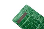 Croc Card Wallet with Zipper