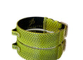 Load image into Gallery viewer, Luxury Pet Fashion Neon Green Snakeskin Collar/Classic Hardware
