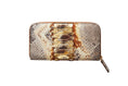 Load image into Gallery viewer, Neutral Brown & Gold Zipper Wallet by Allysa Payne Beverly Hills