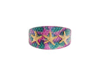 Mermaid Collection. Stunning Custom Colored Tilapia Wide Style Collar With Gold Custom Starfish