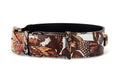 Load image into Gallery viewer, Butterfly Print Italian Leather Classic Collar